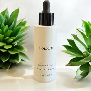 LOLAVIE Lightweight Hair Oil Serum — White Bottle